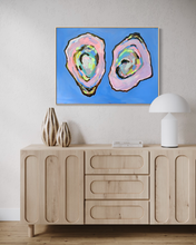 Load image into Gallery viewer, Oyster Pair on Blue
