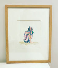 Load image into Gallery viewer, Quarantined Woman in Watercolor V
