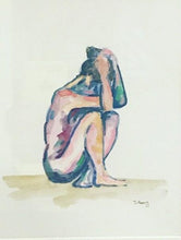 Load image into Gallery viewer, Quarantined Woman in Watercolor V
