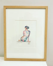Load image into Gallery viewer, Quarantined Woman in Watercolor VI

