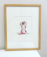 Load image into Gallery viewer, Quarantined Woman in Watercolor II
