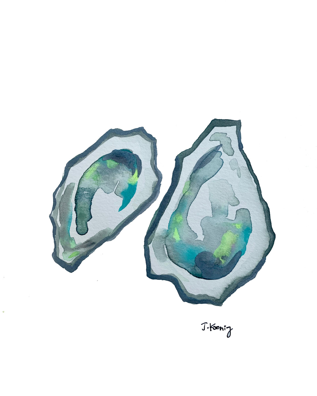 Green and Gray Oysters